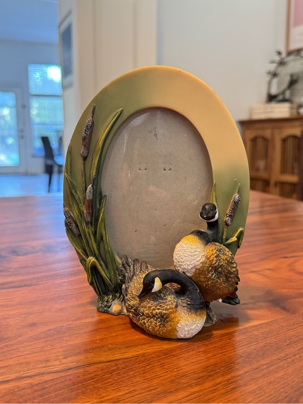 Vintage Canadian Geese Resin Free Stand Picture Frames